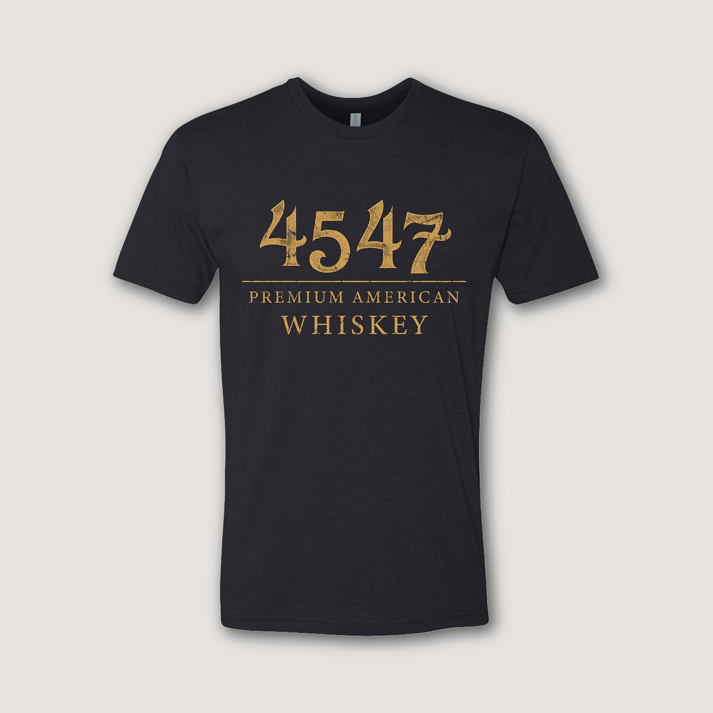4547 Premium American Whiskey Tee – Black